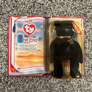 McDonalds teenie beanie The End bear